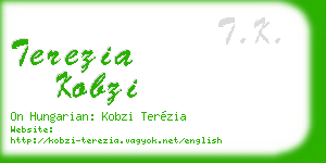 terezia kobzi business card