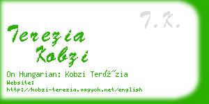 terezia kobzi business card